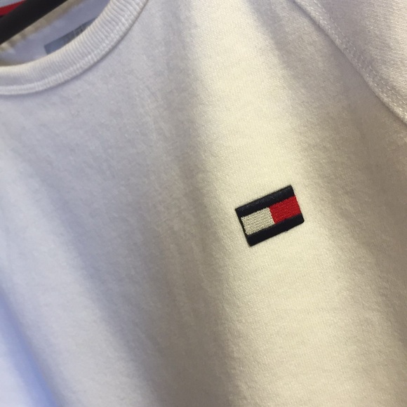 Woman’s crew neck Tommy Hilfiger sweatshirt White - Picture 5 of 5